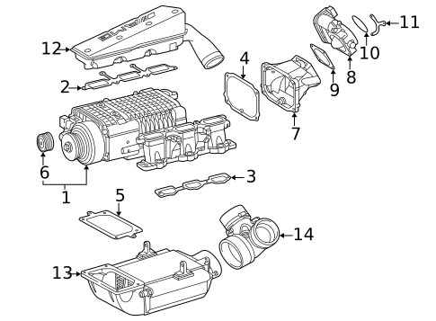 Throttle Body for 2003 Mercedes-Benz SLK 32 AMG&reg; #0