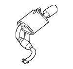 201009N01A - : Muffler for Nissan: Maxima Image