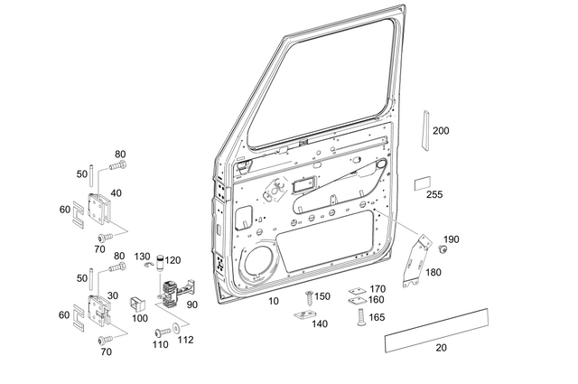4637206305 - Front Doors: Driver Door for Mercedes-Benz: G55 AMG, G550, G550 4x4, G63 AMG, G65 AMG Image image