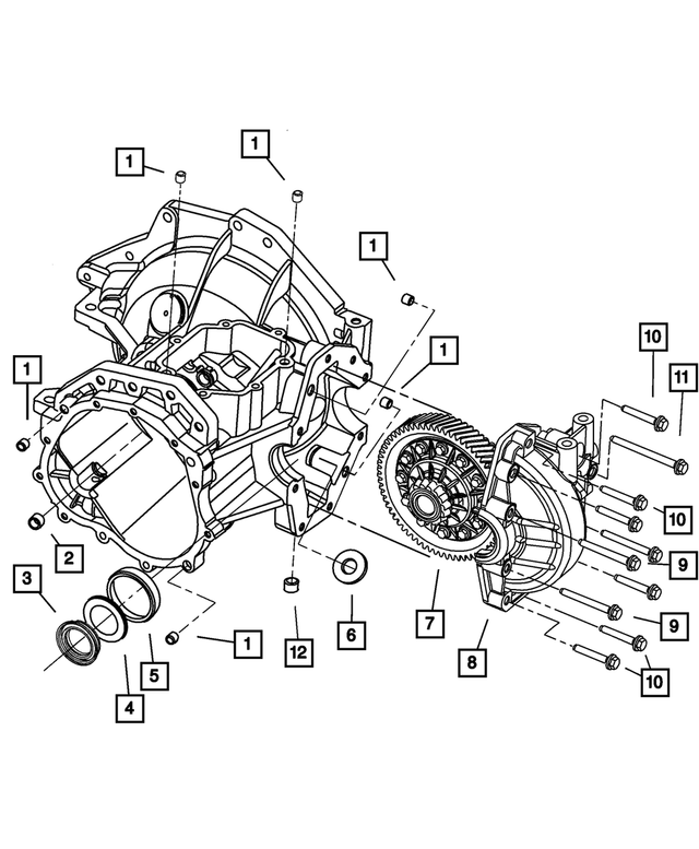5069053AA - NVG Manual Transaxle 5 Speed: Differential Bearing Cup for Mopar Image