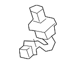 6221711010 - Body: Roof Trim Clip for Lexus: LC500, LC500h, LS500, LS500h Image