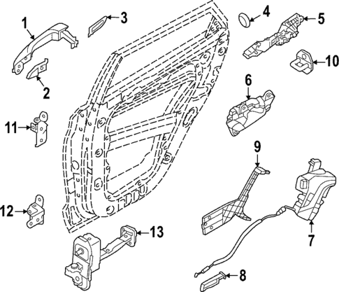 Rear Door for 2025 Hyundai Santa Cruz #0