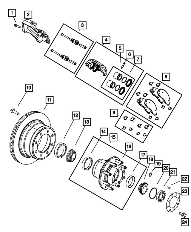 R8049155AB - Brakes: Disc Brake Caliper Assembly, Remanufactured, Left for Mopar Image