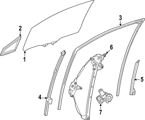 Front Door for 2025 Toyota bZ4X #1
