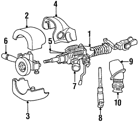 Shaft & Internal Components for 1998 Dodge Caravan #0