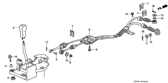 Shift Lever for 2000 Honda Prelude #0