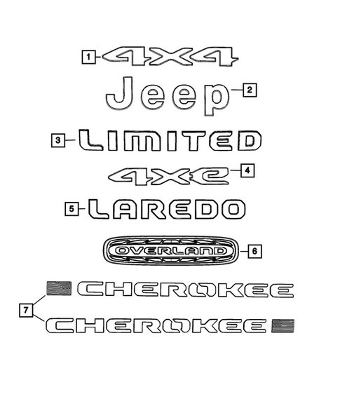 Nameplates for 2026 Jeep Cherokee #0