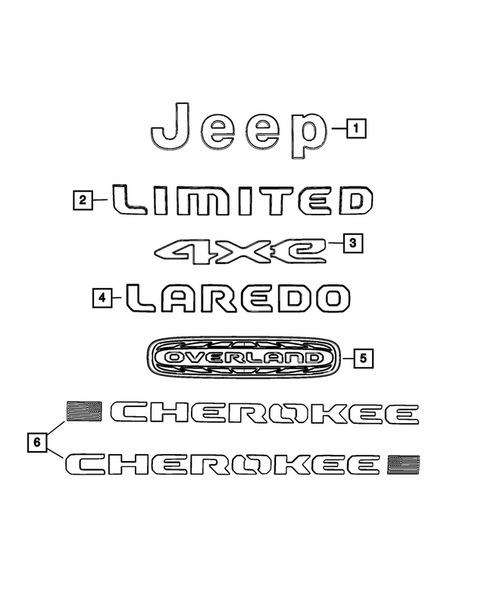 Nameplates for 2026 Jeep Cherokee #0