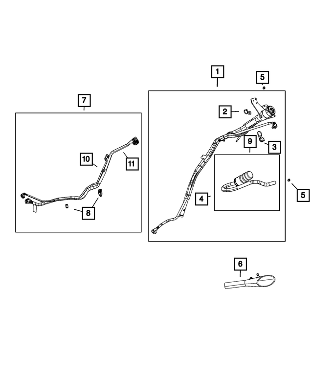 68459303AC - : Fuel Filler Vent Hose for Mopar Image