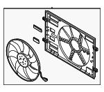 5Q0121203DE - Belts &amp; Cooling: Engine Cooling Fan Assembly for Audi Image