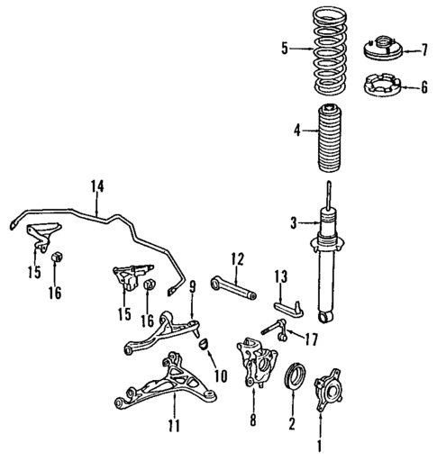 Rear Suspension for 1992 Acura NSX #0