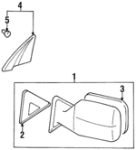 879106019008 - : Mirror Assembly for Toyota: Land Cruiser Image