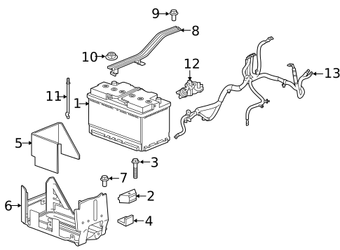 Battery for 2024 Buick Enclave #0