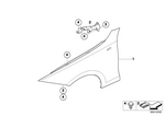 41357133228 - : Side Panel, Front Right for BMW Image