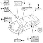 9909070F01 - : Tire Info Label for Nissan Image