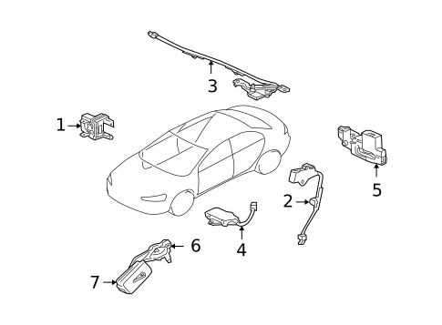 Keyless Entry Components for 2017 Mitsubishi Lancer #0