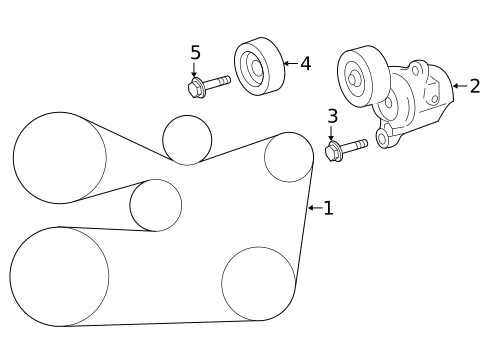 Belts & Pulleys for 2019 Lexus RX350 #0