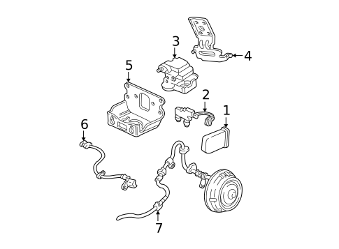 ABS Components for 1994 GMC Safari #0