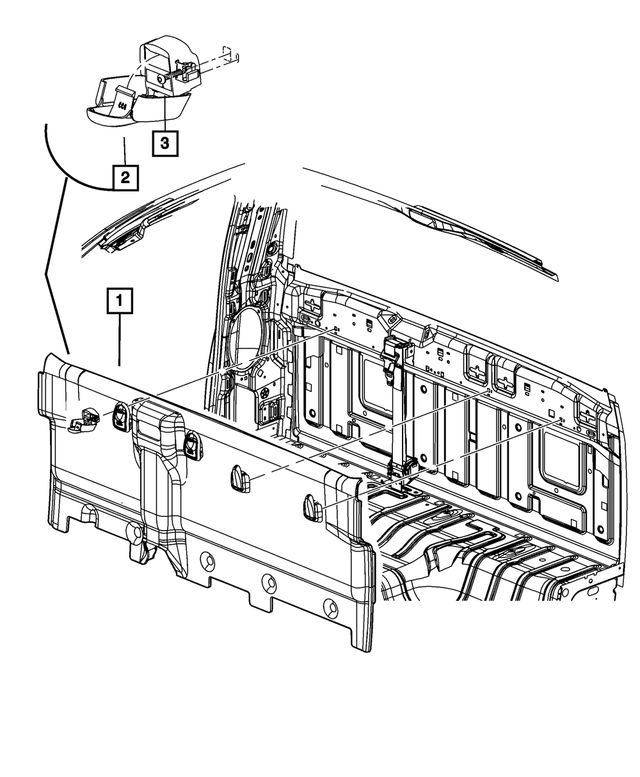 7GA33TX7AA - : Cab Back Trim Panel for Mopar Image