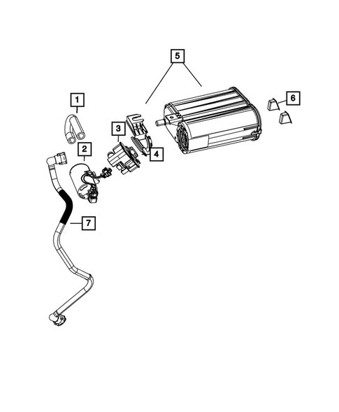 Vacuum Canister/Leak Detection Pump for 2010 Dodge Charger #0