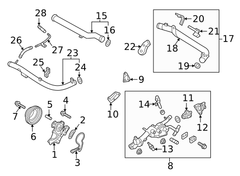 Radiator & Components for 2015 Hyundai Genesis #2