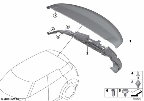 Exterior Trim Components for 2017 Mini Cooper SE ALL4 #8