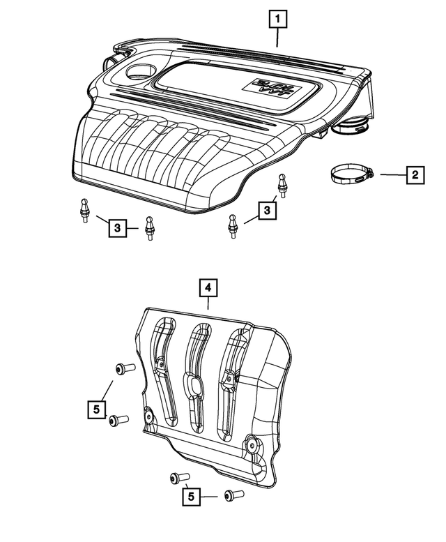 68146205AC - 2.0L Gas; Engine: Engine Cover for Mopar Image