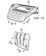 68146205AC - 2.0L Gas; Engine: Engine Cover for Mopar Image