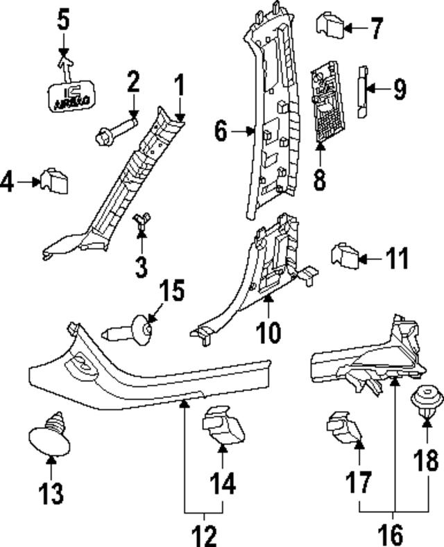 80011025 - : Belt Guide for Volvo: EX30 Image