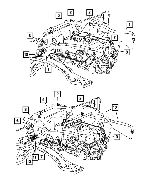 55056056AB - : Auxiliary Coolant Pump Bracket for Mopar Image