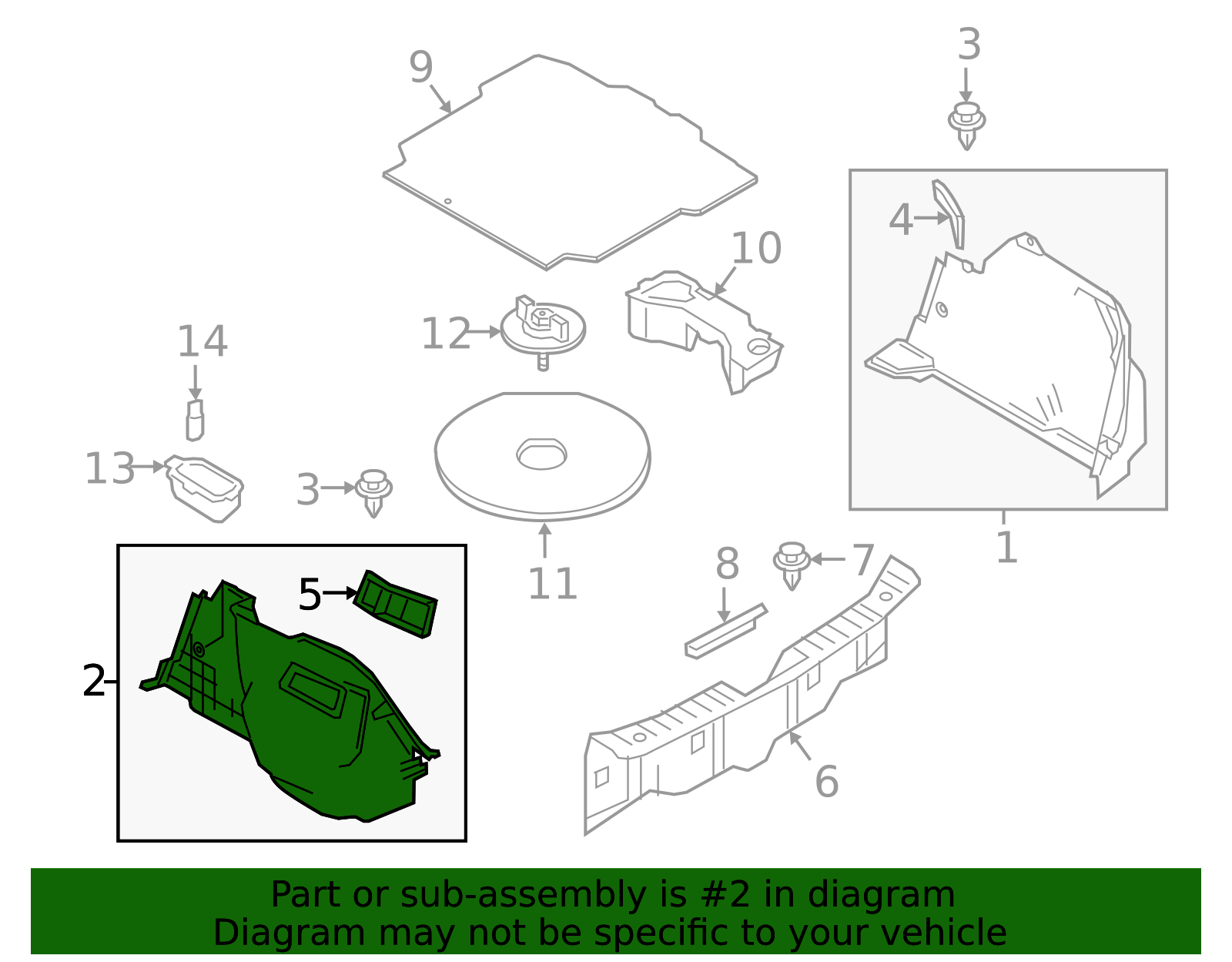 2016-2020 Toyota Trunk Trim Panel 64722-WB002 | OEM Parts Online