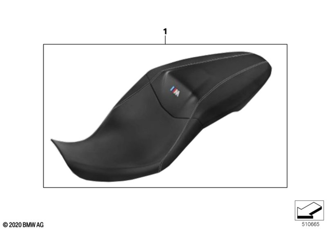 77348392789 - : Saddle, Sport for BMW-Motorrad Image