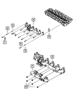 68482545AA - 6.7L Turbo Diesel; Engine: Exhaust Manifold for Mopar Image
