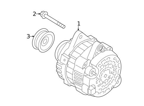 Alternator for 2015 Kia Sorento #0