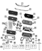 2021-2024 Ram 1500 Radiator Grille 68528948AA | My Mopar Parts