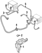 12157432 - Electrical: Positive Cable for Chevrolet: Blazer, C1500, C2500, C3500, C3500HD, K1500 Pickup, K2500 Pickup, K3500 Pickup, Suburban C1500, Suburban C2500, Suburban K1500, Suburban K2500 | GMC: C1500 Pickup, C2500 Pickup, C3500 Pickup, C3500HD, K1500 Pickup, K2500 Pickup, K3500 Pickup, Suburban C2500, Suburban K2500, Yukon Image