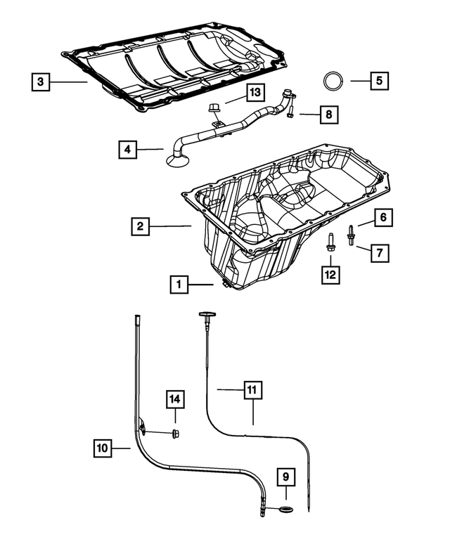 53021322AG - 5.7L Gas; Engine: Engine Oil Indicator Tube for Mopar Image
