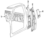 UB4070510F - Body: Back Panel for Mazda: B2000, B2200, B2600 Image