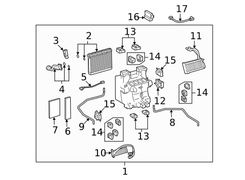 Condenser, Compressor & Lines for 2010 Lexus LS600h #1