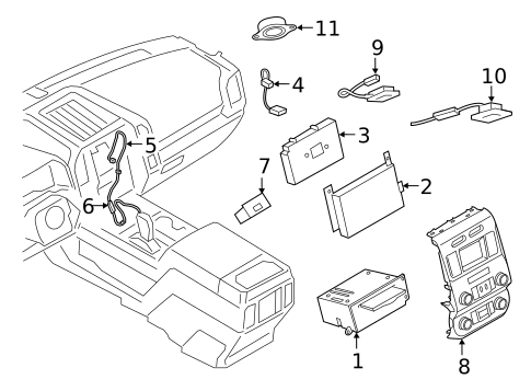 Navigation System Components for 2020 Ford Expedition #0