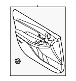 82305L1601MMF - Body: Door Trim Panel for Hyundai: Sonata Image