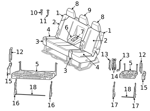 Front Seat Components for 2007 Dodge Ram 1500 #17