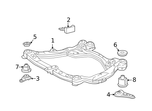 Suspension Mounting for 2007 Toyota Solara #0