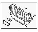 86350E6300 - Body: Grille Assembly for Hyundai Image
