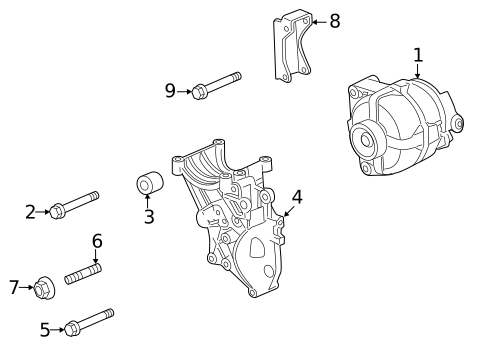 Alternator for 2025 GMC Sierra 2500 HD #2