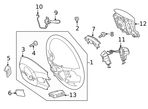 Steering Wheel & Trim for 2013 Toyota Land Cruiser #0