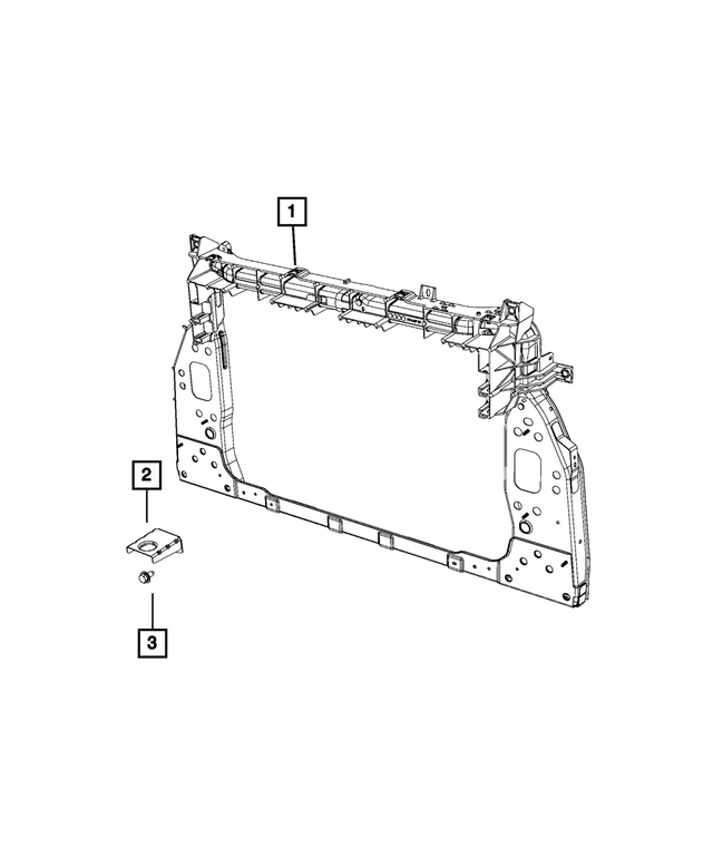 68358041AA - Cooling: Radiator Closure Panel for Mopar Image