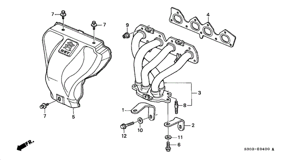 Exhaust Manifold for 1997 Honda Prelude #0