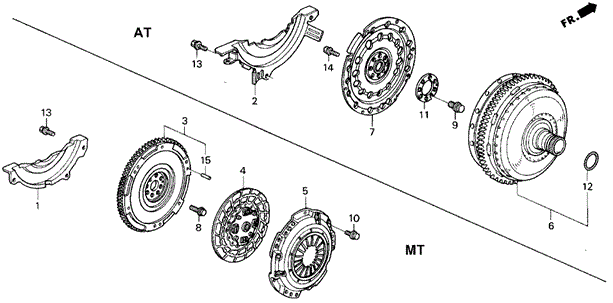 Clutch - Torque Converter for 1993 Honda Prelude #0