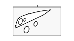 2137303108 - Body: Center Molding for Mercedes-Benz Image